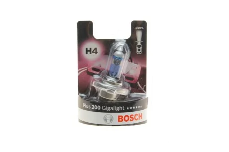 Лампа 12V 60/55W H4 Plus 200 Gigalight (вир-во Bosch) BOSCH 1 987 301 144