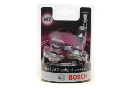 H7 Gigalight PLUS 150% автолампа 2шт. BOSCH 1987301431