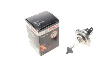 Автолампа (12V 60/55W H4 Plus 60 картон) BOSCH 1 987 302 049