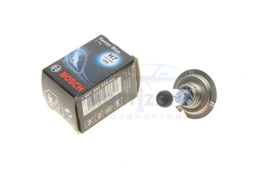 ЛАМПА H7 XENONBLUE W-V BOSCH 1 987 302 075 (фото 1)