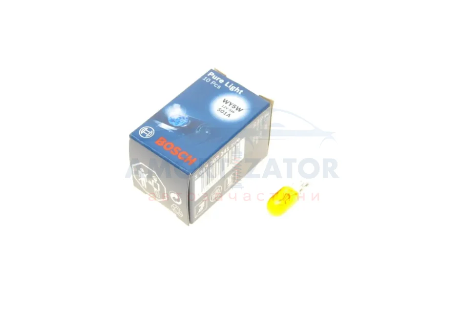 Лампа розжарювання W5W 12V 5W W2,1X9,5d (вир-во Bosch) BOSCH 1 987 302 241 (фото 1)