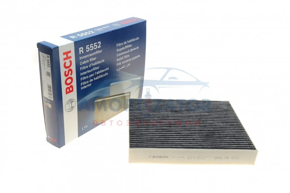 ФІЛЬТР САЛОНУ З АКТИВОВАНИМ ВУГІЛЛЯМ 1 987 435 552 BOSCH 1987435552 (фото 1)