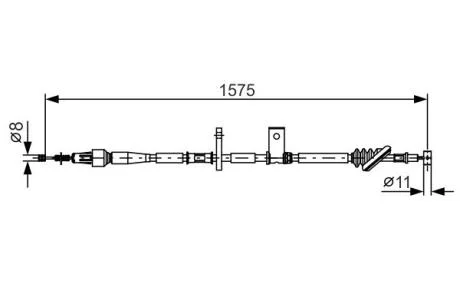 Гальмівний трос BOSCH 1987482095