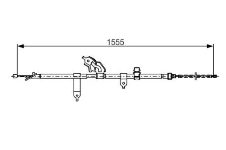 Трос ручного гальма BOSCH 1987482221