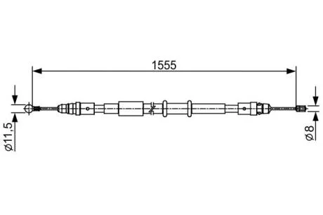 Тормозные тросы BOSCH 1987482552