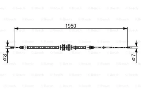 Гальмівний трос BOSCH 1987482785