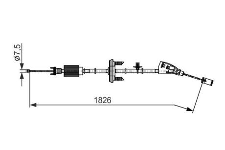 Трос гальма BOSCH 1987482795