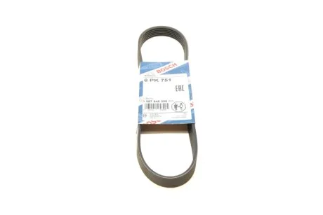 РЕМІНЬ П-КЛИНОВИЙ 6PK751 BOSCH 1 987 946 006