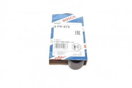 РЕМІНЬ П-КЛИНОВИЙ 6PK675 BOSCH 1 987 946 025