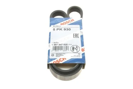 РЕМІНЬ П-КЛИНОВИЙ 5PK930 BOSCH 1 987 947 825