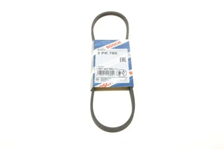 РЕМІНЬ П-КЛИНОВИЙ 3PK780 1 987 947 852 BOSCH 1987947852
