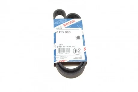 РЕМІНЬ П-КЛИНОВИЙ 6PK900 BOSCH 1 987 947 936