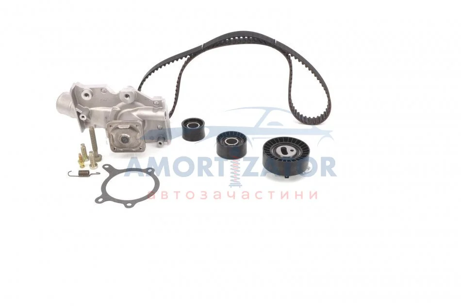 К-кт. ГРМ (помпа+рем.+3шт. ролика+кріплення) FORD Escort 1,6/1,8 92-01 BOSCH 1987948529 (фото 1)