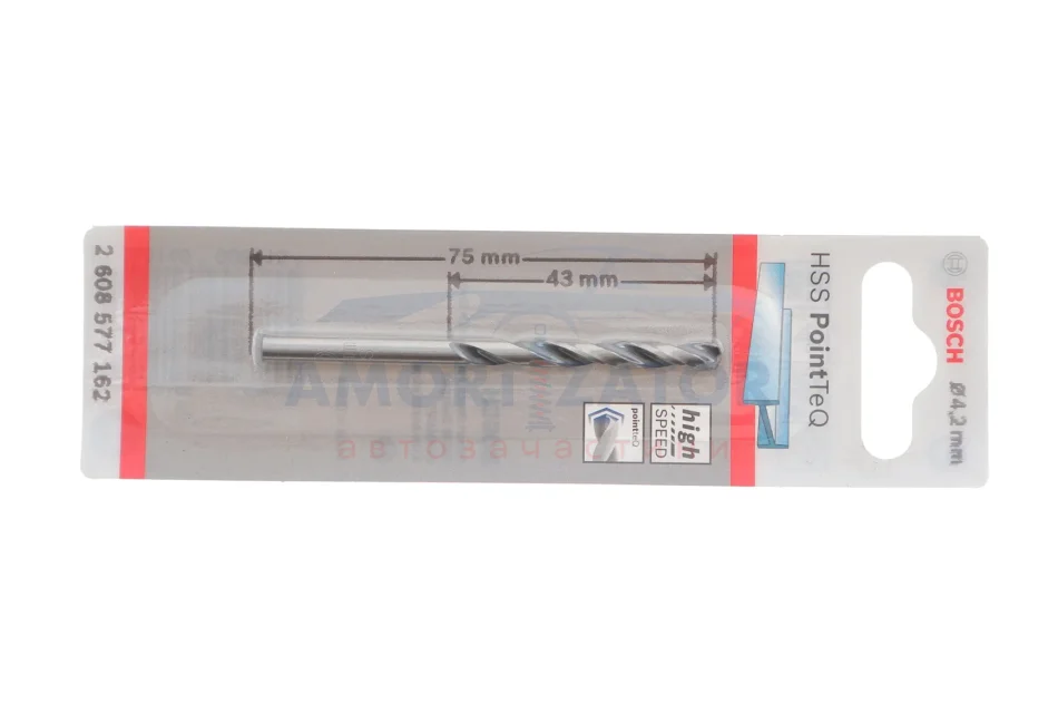 Спіральні свердла PointTec 4.2mm BOSCH 2608577162 (фото 1)