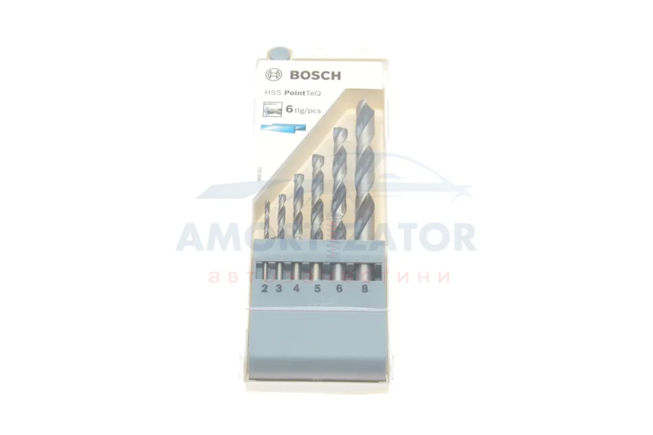 НАБІР СВЕРДЛ PointTeQ 6шт D2-8 BOSCH 2 608 577 346 (фото 1)