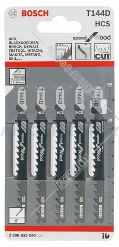 Лобзикова пилка T 144 D BOSCH 2608630040 (фото 1)
