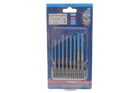 Набір свердл HEX-9 MultiConstruction BOSCH 2608901455