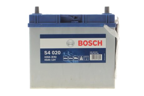Акумулятор 12В/45Аг/330А/11,43кг BOSCH DSC0092S40200