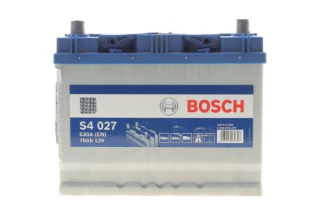 Акумулятор 12В/70Аг/630А/16,24кг BOSCH DSC0092S40270