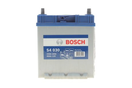 Акумулятор 12В/40Аг/330А/9,74кг BOSCH DSC0092S40300