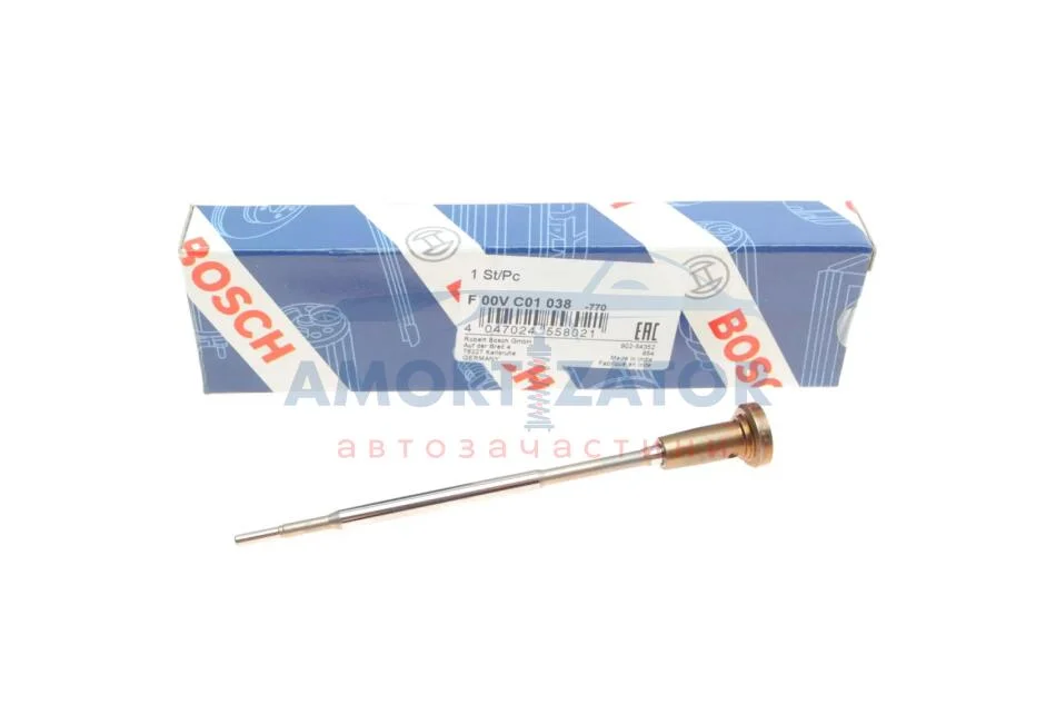 Клапан форсунки CR ALFA ROMEO 145, 146, 156, 166 FIAT BRAVA, BRAVO I, MAREA, MULTIPLA LANCIA KAPPA, LYBRA 1.9D/2.4D 09.97-09.03 BOSCH F 00V C01 038 (фото 1)