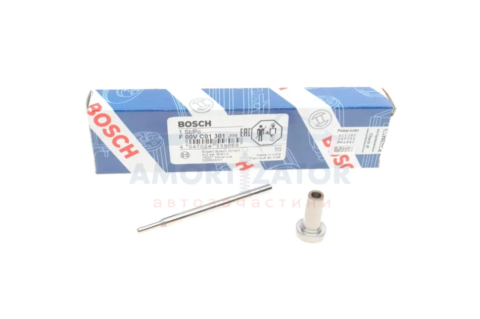 Клапан форсунки CR VOLVO S60 I, S80 I, V70 II, XC70 I, XC90 I ALFA ROMEO 145, 146, 156, 166 FIAT BRAVA, BRAVO I, MAREA, MULTIPLA LANCIA KAPPA, LYBRA 1.9D/2.4D 09.97-04.10 BOSCH F 00V C01 301 (фото 1)