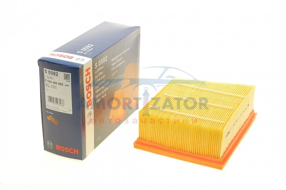 ПОВІТРЯНИЙ ФІЛЬТР BOSCH F 026 400 592 (фото 1)