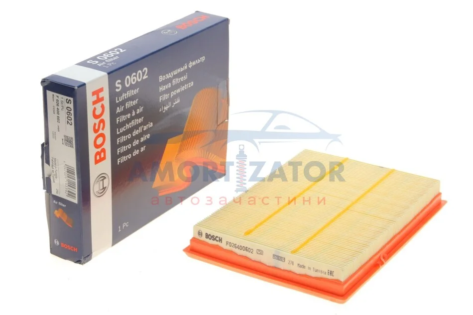 ПОВІТРЯНИЙ ФІЛЬТР S0602 BOSCH F 026 400 602 (фото 1)