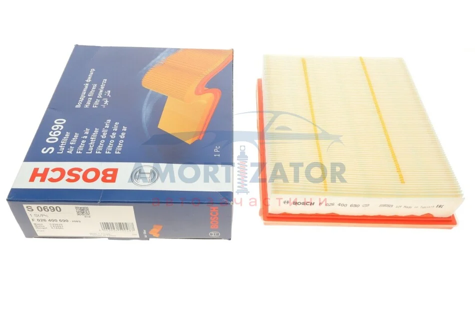 Фільтр повітряний BOSCH F 026 400 690 (фото 1)
