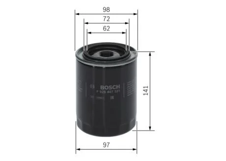 P7321 Оливний фільтр IVECO BOSCH F026407321