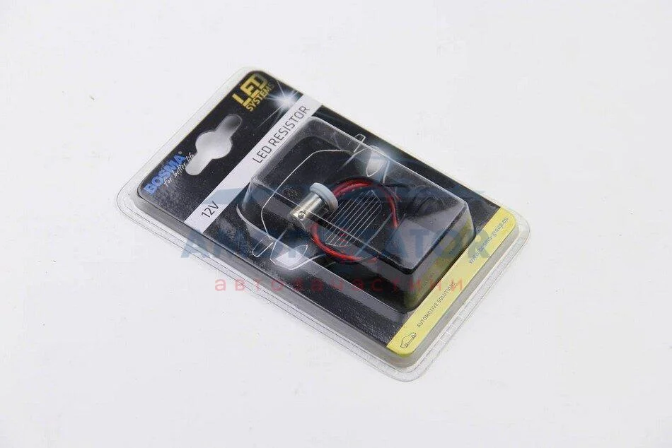 Обманка для LED 12V RESISTOR 40Ω BA9S (1 шт) BOSMA 3499 (фото 1)