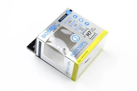 Автолампа H7 PLUS 150% 12V 55W PX26D Упаковка 2шт BOSMA 5462