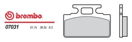 Гальмівні колодки BREMBO 07031