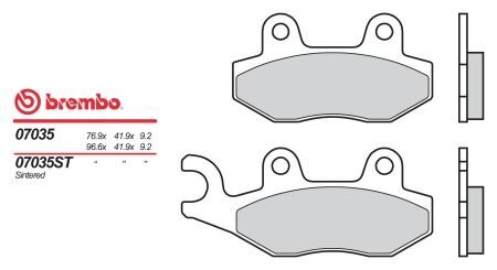 Гальмівні колодки BREMBO 07035