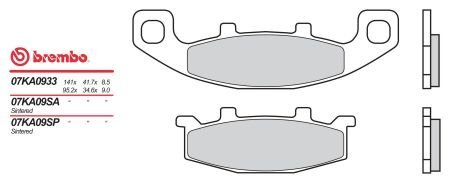 Гальмівні колодки BREMBO 07KA09SP