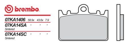 Гальмівні колодки BREMBO 07KA14SA