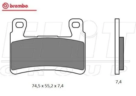 Гальмівні колодки BREMBO 07KA29SA (фото 1)