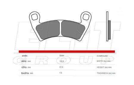 Гальмівні колодки МОТО BREMBO 07PO10SD