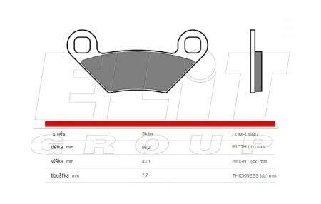 Гальмівні колодки МОТО BREMBO 07PO11SD
