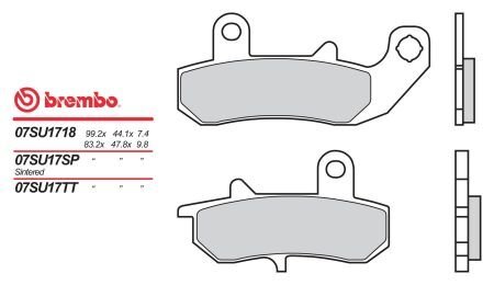 Гальмівні колодки BREMBO 07SU17SP