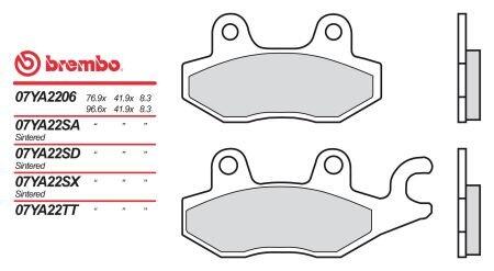 Гальмівні колодки BREMBO 07YA22SD