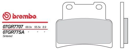 Гальмівні колодки BREMBO BRM 07GR7707