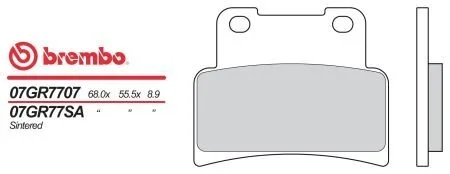 Гальмівні колодки BREMBO BRM 07GR7707