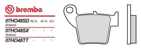 Гальмівні колодки BREMBO BRM 07HO48TT