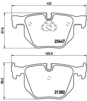 Гальмівні колодки BREMBO P06029