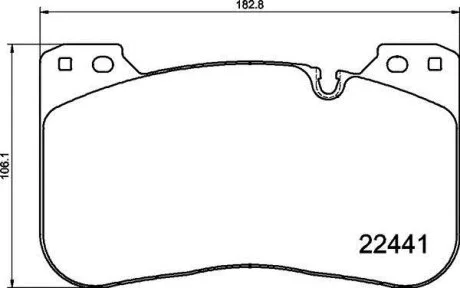 Гальмівні колодки дискові BREMBO P06100
