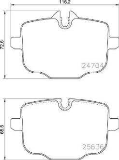 Гальмівні колодки дискові BREMBO P06 101