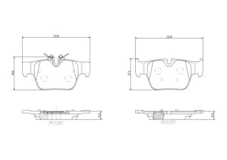 Гальмівні колодки дискові BREMBO P06 117