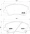 Комплект гальмівних колодок з 4 шт. дисків BREMBO P18 025 (фото 1)