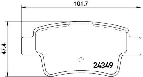 Гальмівні колодки дискові BREMBO P23 104